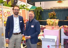 Albert Kiep of Kiep Flower together with Arthur Zwinkels of (amongst others) LG Flowers. Albert drew the attention of all visitors to the fact that his crop is produced without any use of neonicotinoids.